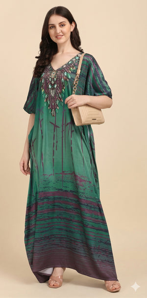 Emerald Drift Kaftan - image 3