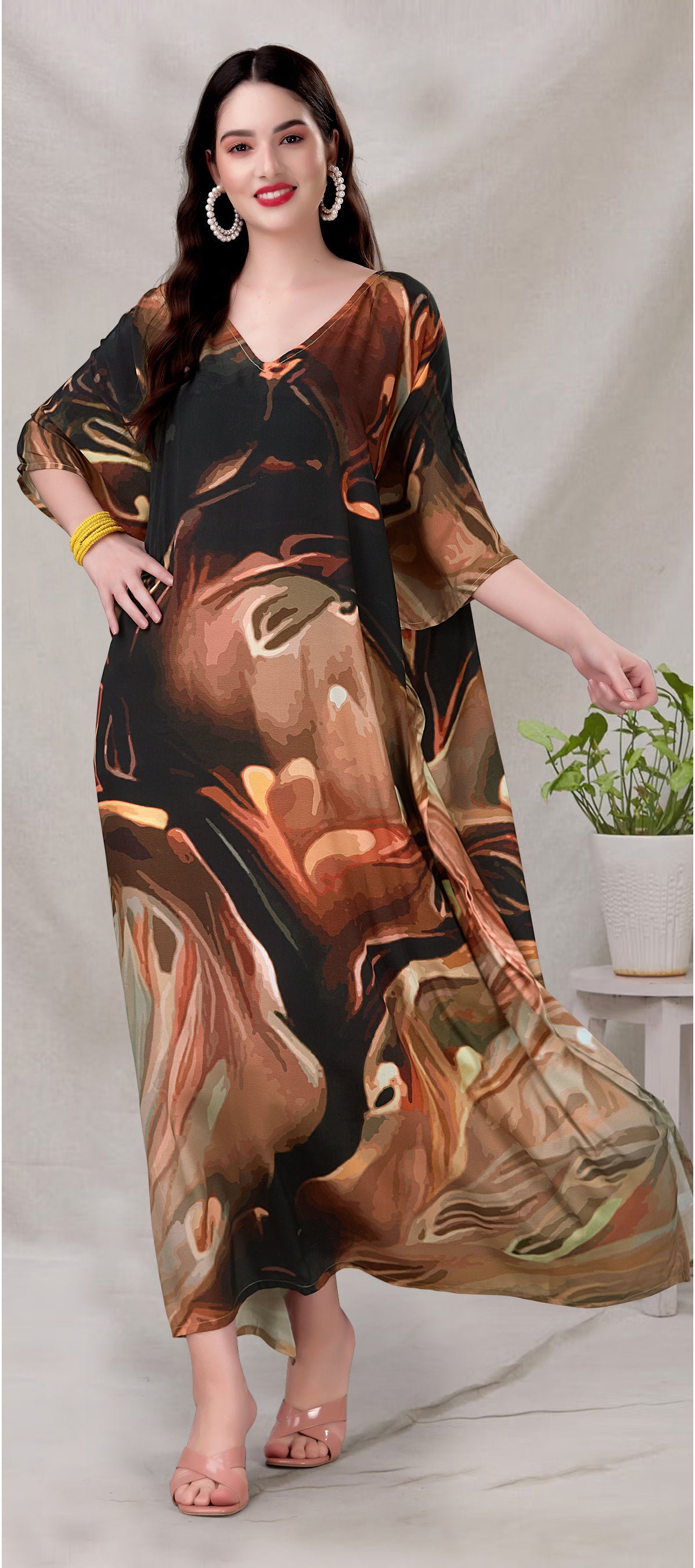 The Art of Chaos Printed Kaftan - image 1