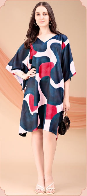 Vintage Charm Printed Kaftan - image 2