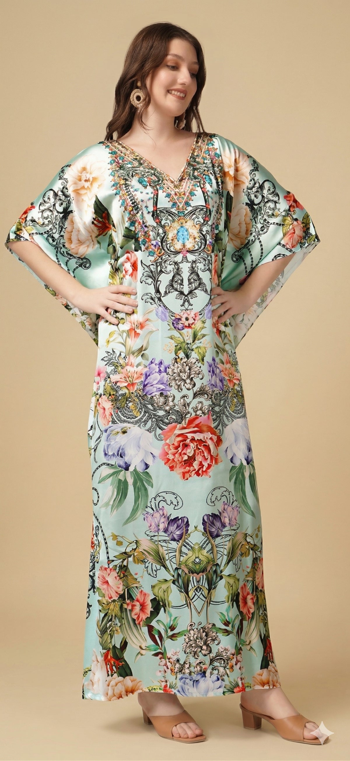 Mint Blossom Kaftan - image 3