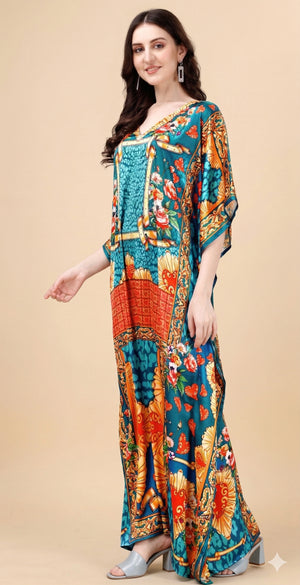 Teal Romance Kaftan - image 2