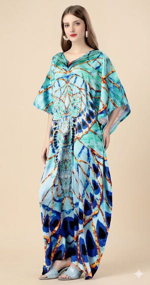 Azure Flutter Kaftan - image 2