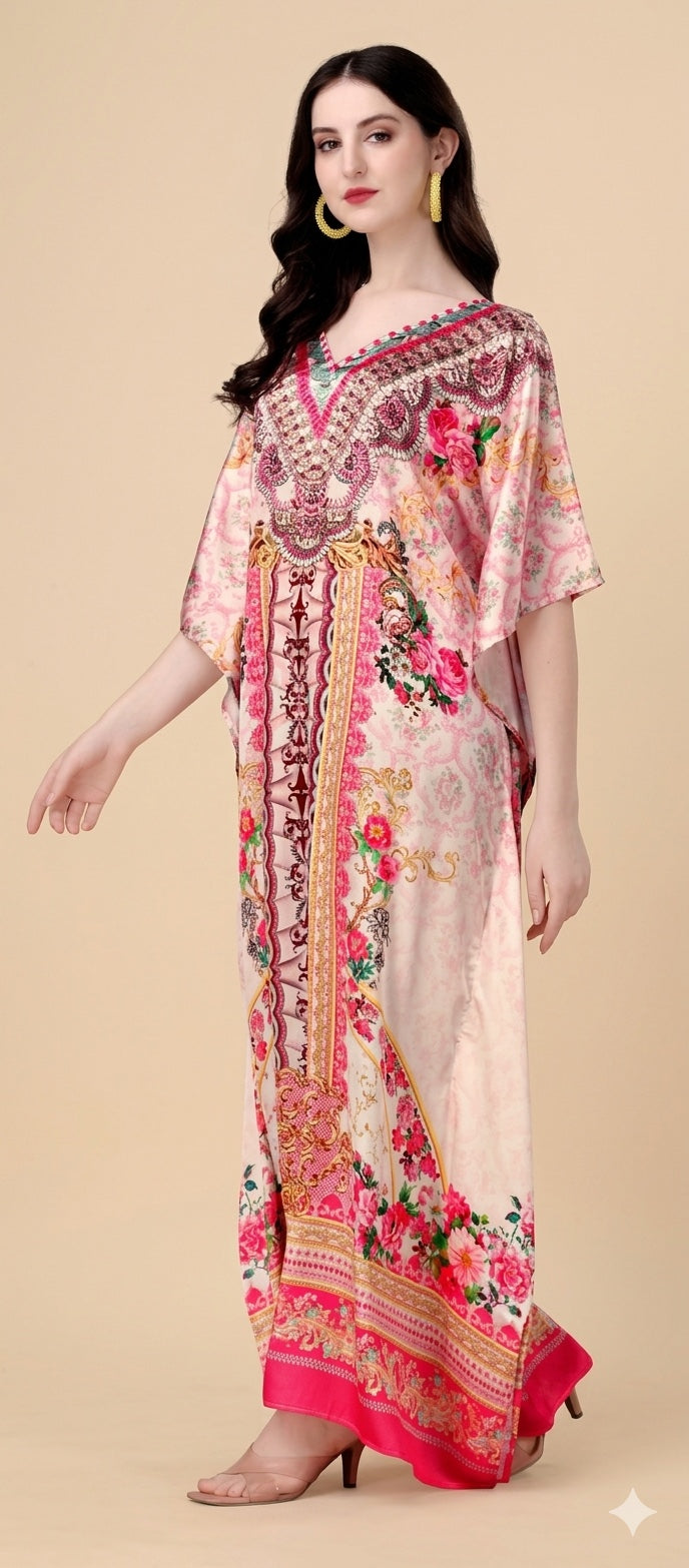 Rosé Mehfil Kaftan - image 1