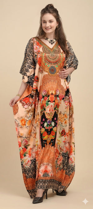 Saffron Bloom Kaftan - image 1