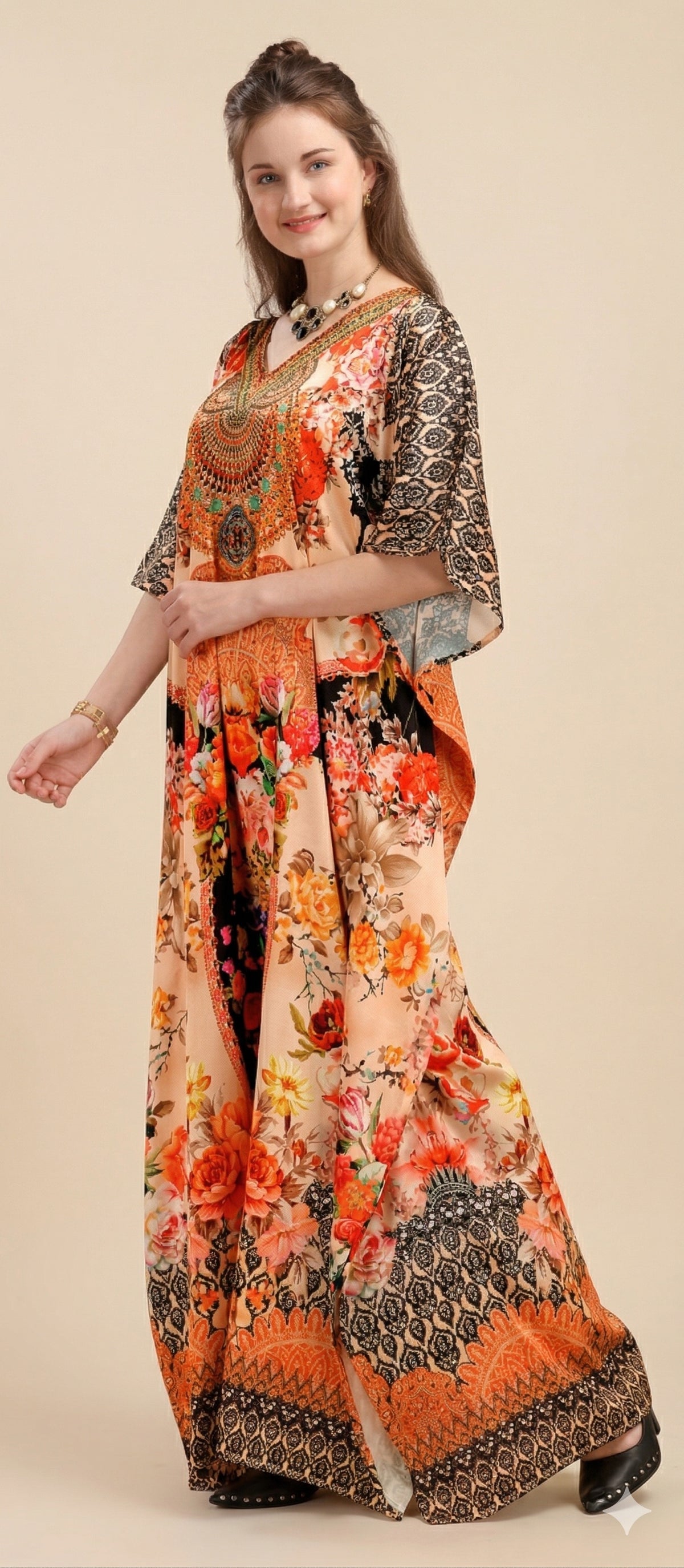 Saffron Bloom Kaftan - image 3