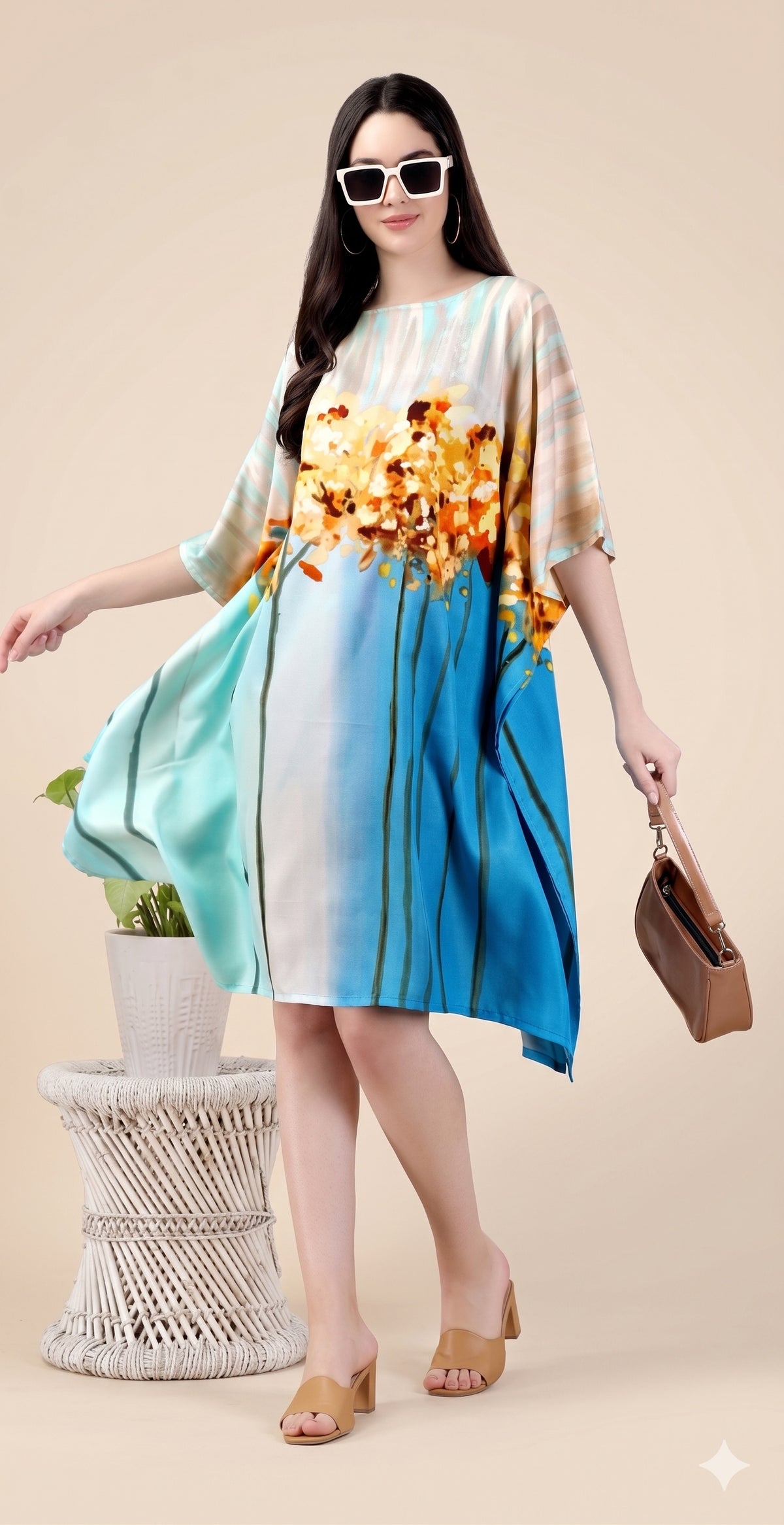 Marigold Drift Mini Kaftan - image 2