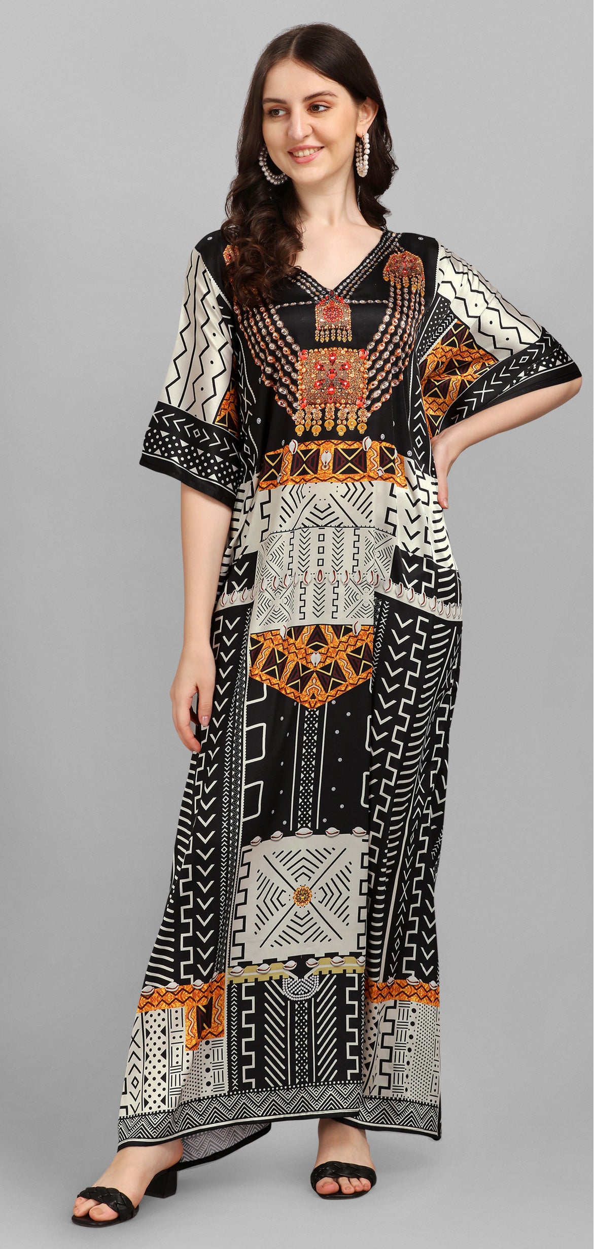 Tribal Muse Statement Kaftan - image 1