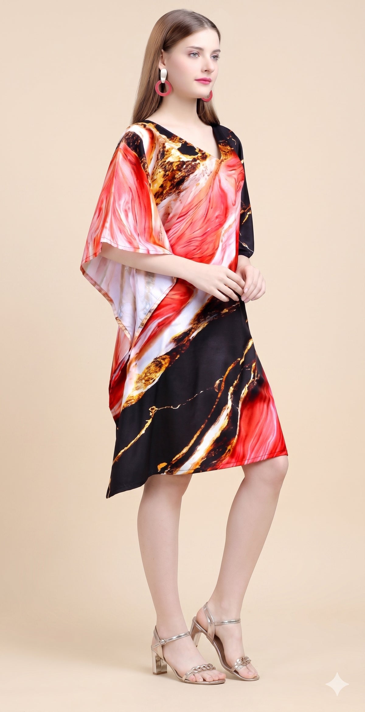 Molten Noir Mini Kaftan - image 1